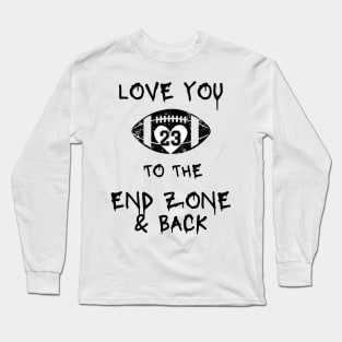 Football Mom Love You To The End Zone & Back Long Sleeve T-Shirt